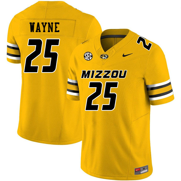 Men #25 Ja'Marion Wayne Missouri Tigers College Football Jerseys Stitched-Gold